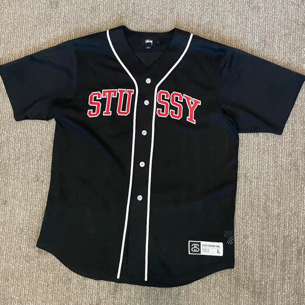 Stussy red black premium baseball